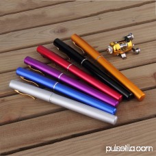 Hot Sale Mini Portable Fishing Rod and Reel Combo, Pen Shape Fishing Poles Perfect Aluminum Alloy Fishing Rods,Golden